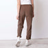 Pajama Pants With Embroidered Pockets - Brown