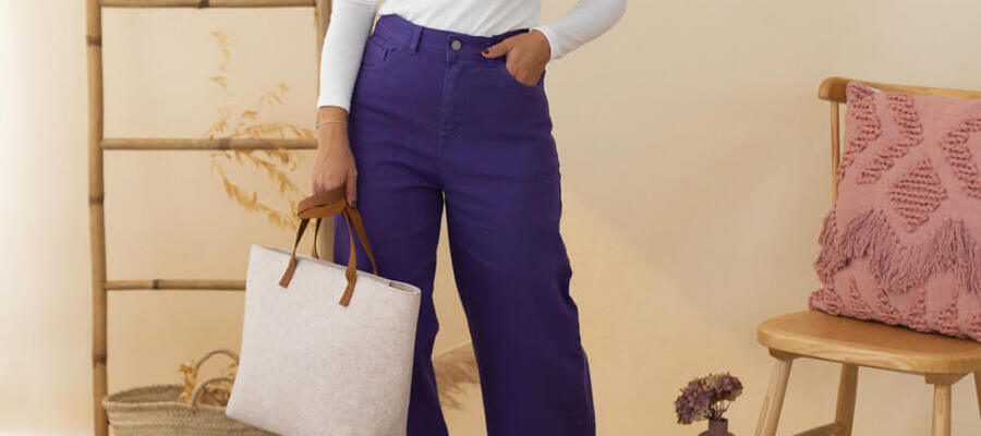 How to combine purple pants