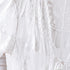 Mandala Embroidered Tulle Kimono - White