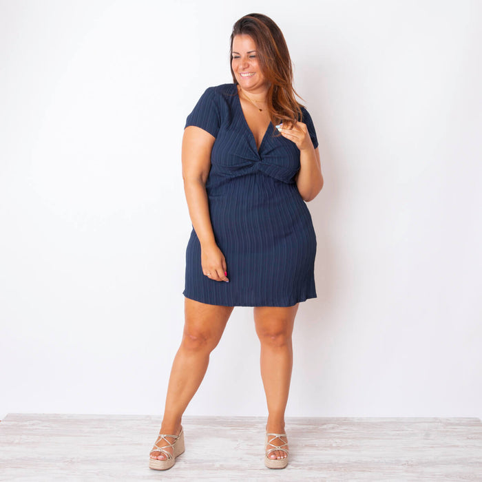 Vilte Dress - Navy