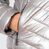 Metallic-Steppjacke – Silber