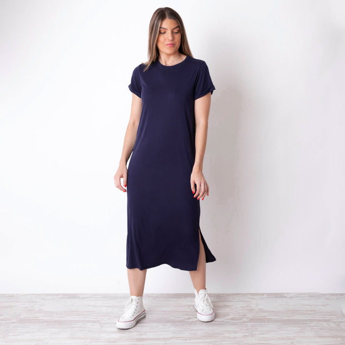 Rucu-Kleid – Marineblau