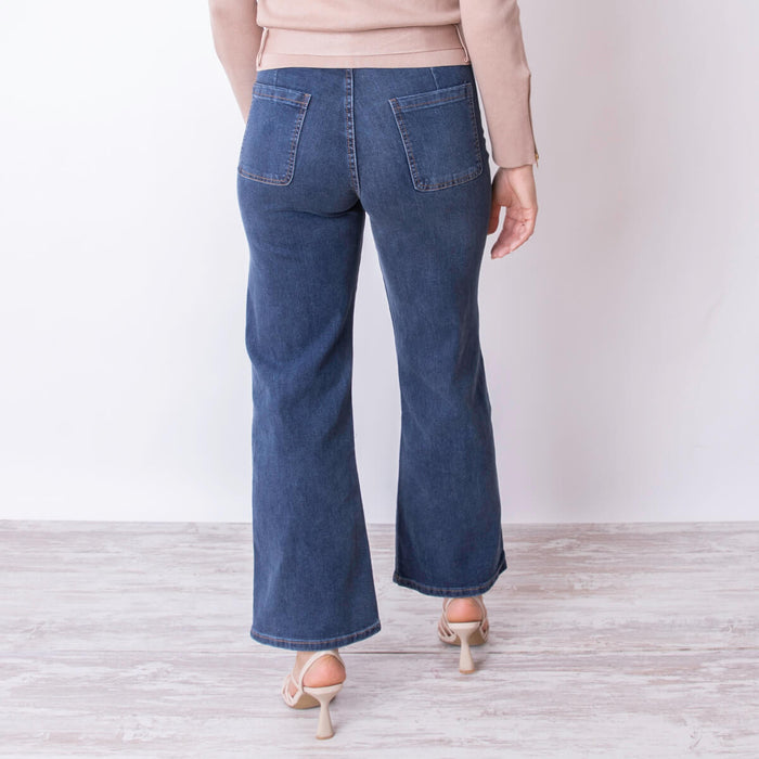 Jeans with front pockets - Blue