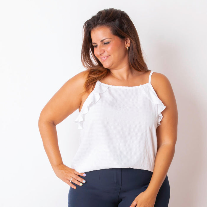 Matt Blouse - White