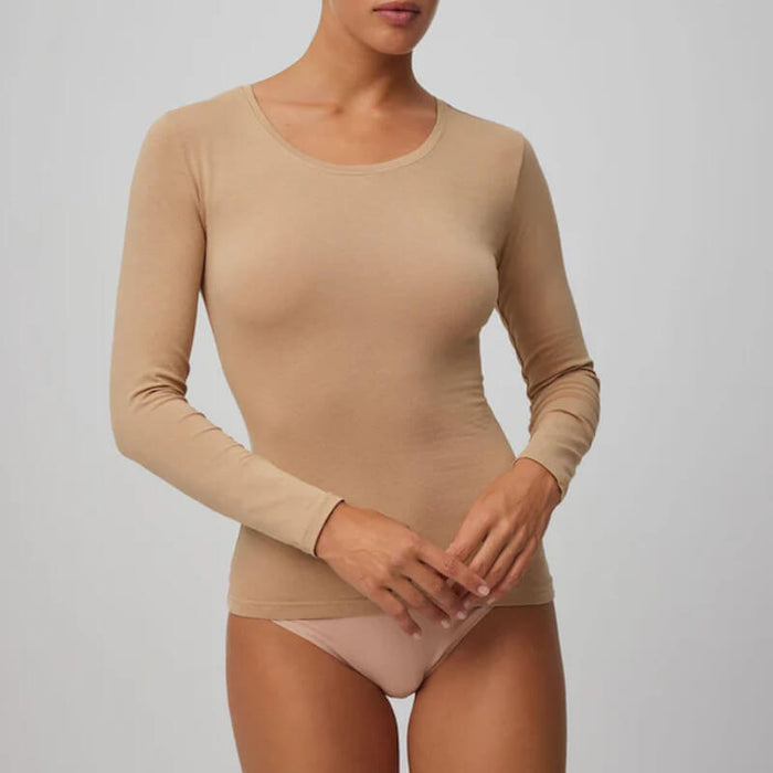 Ysabel Mora Long Sleeve T-Shirt 19148 - Nude