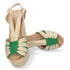 Sandale compensée Prim - Vert