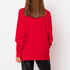 Oversize Neck Sweater - Red