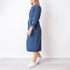 Denim Midi Dress - Blue