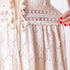 Lace and Lace Dress - Ecru