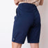 Basic Bermuda Shorts With Belt - Blue