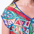 Robe tricotée à imprimé tropical - Multicolore