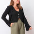 Bow Cardigan - Black