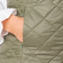 Rhombus Quilted Vest - Khaki