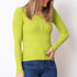 Button Neck Sweater - Green