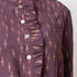 Blouse à volants Mao - Violet