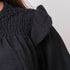 Canesú Elastic Blouse - Black