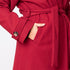 Long Coat with Belt - Cherry