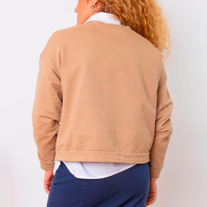 Sweat-shirt Airen personnalisable - Camel