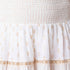 Ethnic Skirt Golden Thread - White