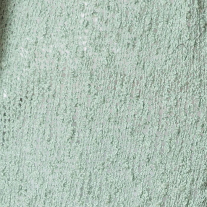 Gilet lungo testurizzato - verde menta