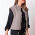 Quilted Vest - Mole