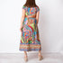 Tropical Print Knitted Dress - Multicolor