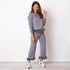 2 Pieces Feather Knit - Grey