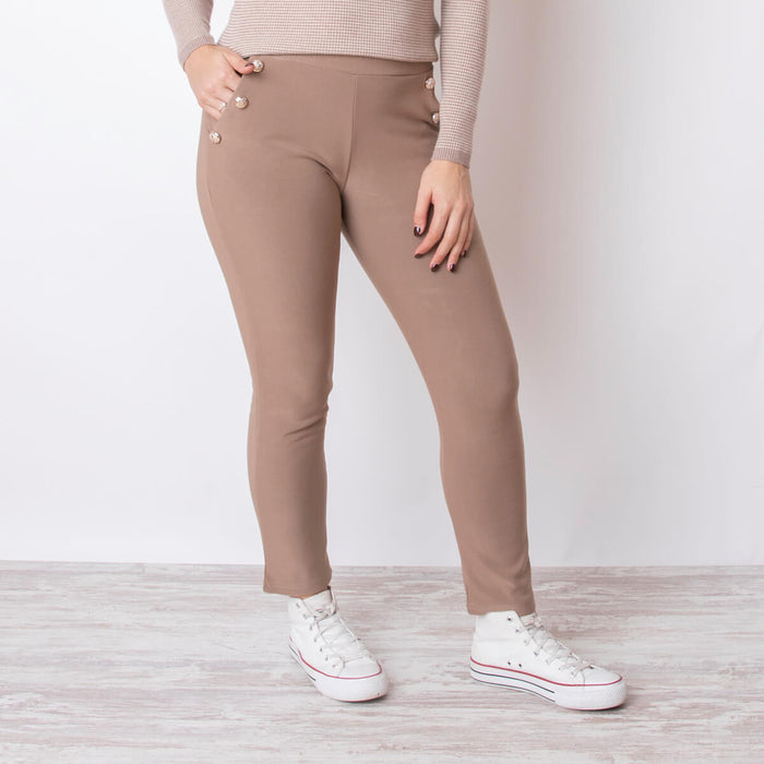 Aure Plush Trousers - Taupe