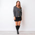 Chunky Knit Cardigan - Charcoal