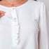 Mini Volante Blouse - White