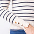 Striped Neck Sweater - Raw