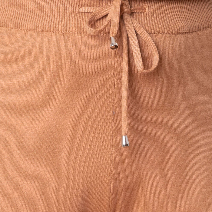 2 Piece Striped Knitwear - Camel