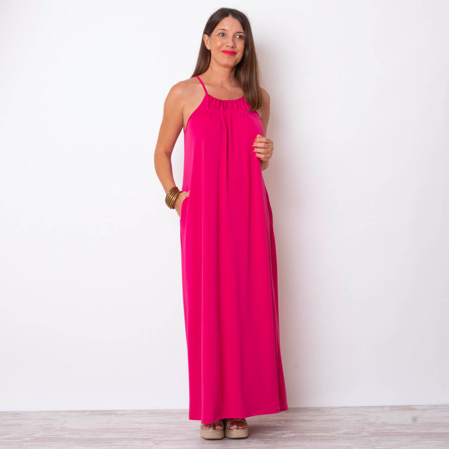 Vonan Dress - Fuchsia