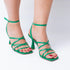 Satri heeled sandal - green