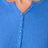 Button Neck Sweater - Blue