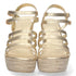 Mika-Sandale mit Keilabsatz – Gold