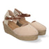 Betty Wedge Sandal - Beige