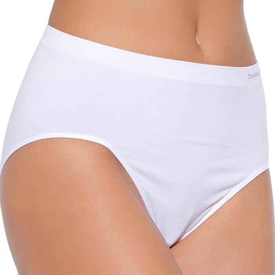 Selene SE703 Seamless Midi Panty - White