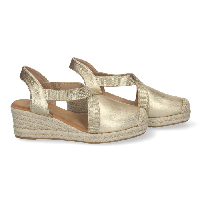 Tony Wedge Sandal - Gold