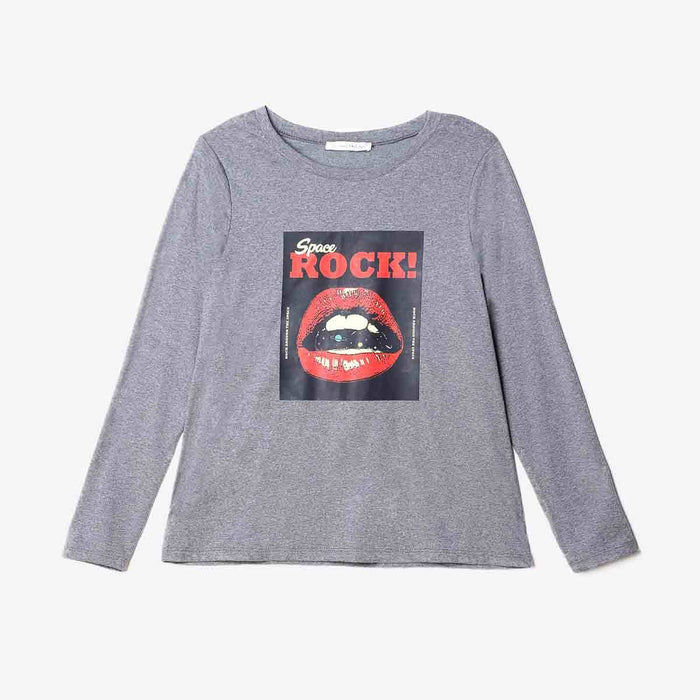 Kiss t -shirt - gris