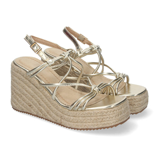 Ari Wedge Sandal - Gold