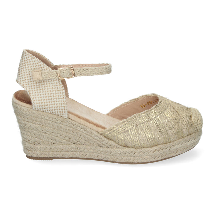 Fine Wedge Sandal - Gold