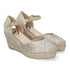 Fine Wedge Sandal - Silver