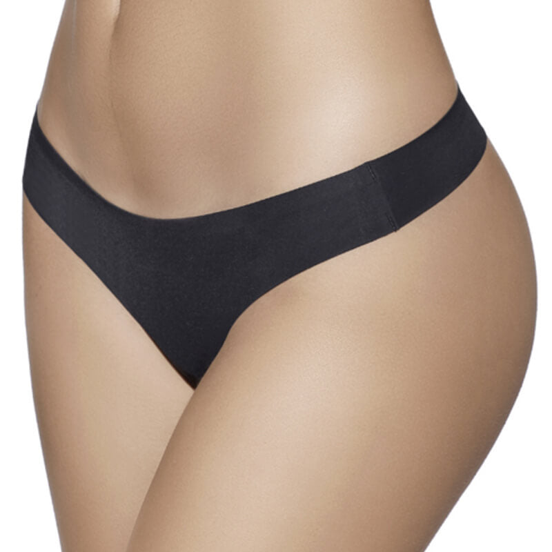 Selene 500 nahtloser Tanga – Schwarz