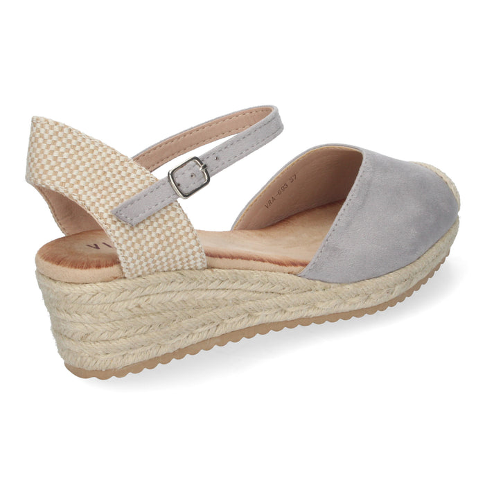 Casi Wedge Sandal - Gray