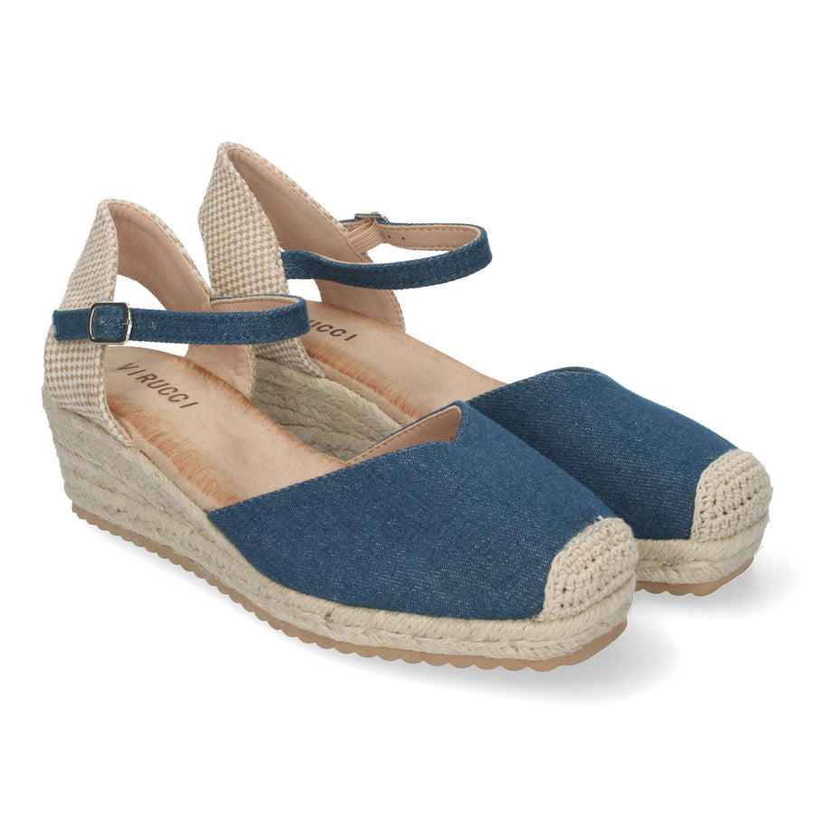 Casi Wedge Sandal - Jeans