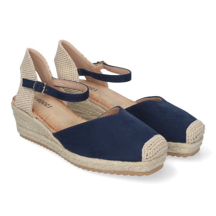 Casi Wedge Sandal - Navy