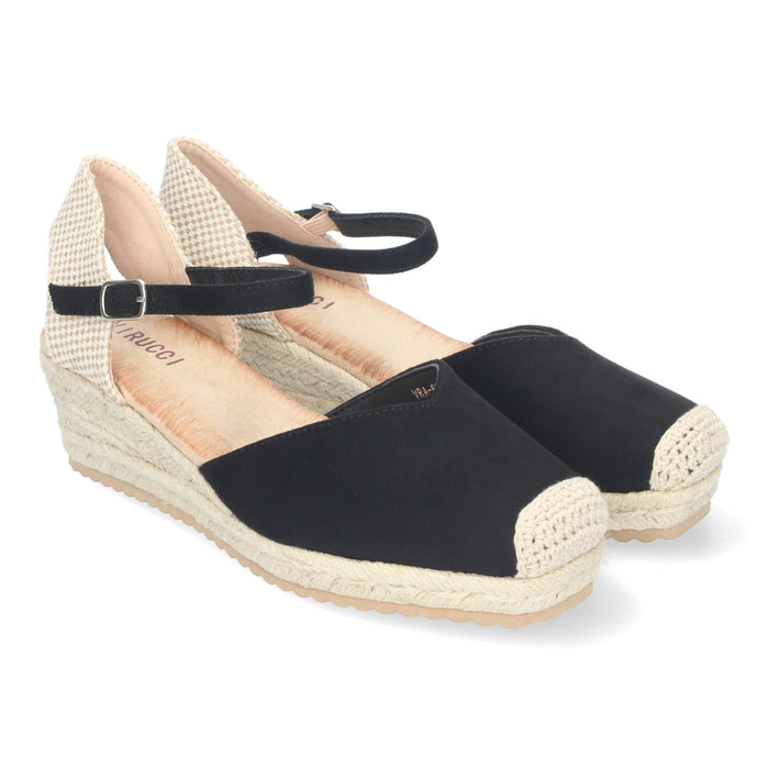 Casi Wedge Sandal - Black