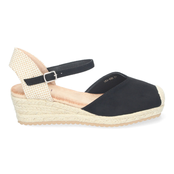 Casi Wedge Sandal - Black