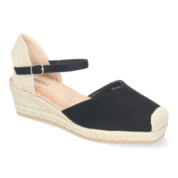 Casi Wedge Sandal - Black